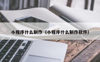 安康小程序什么制作（小程序什么制作软件）