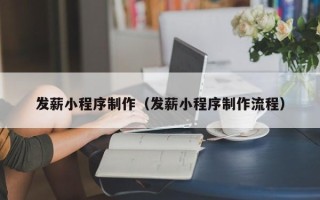 安康发薪小程序制作（发薪小程序制作流程）